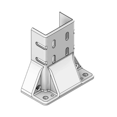 33-45903S-0 MODULAR SOLUTIONS MOUNTING FOOT 4 SIDED FOR 45 X 90 FULLY ENCLOSED